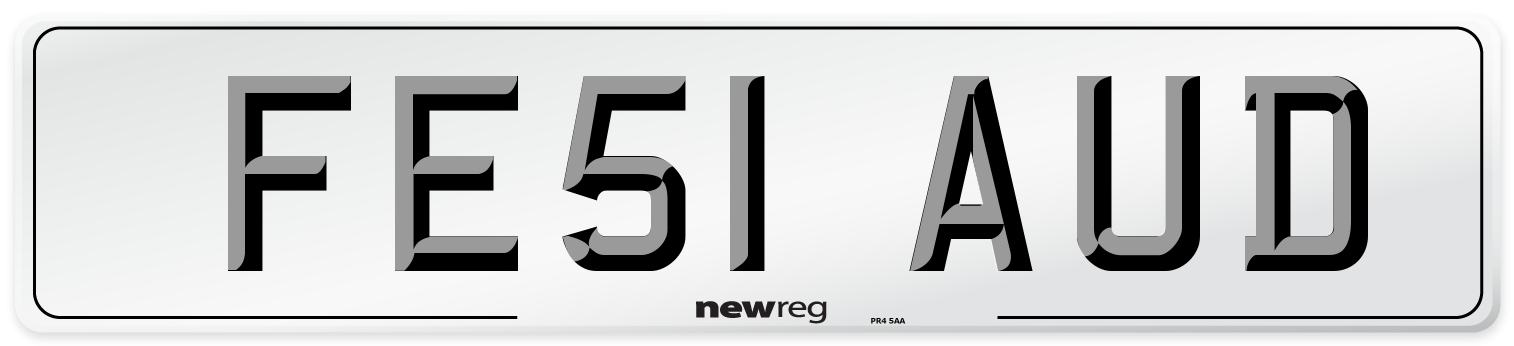 FE51 AUD Number Plate from New Reg